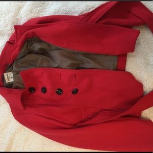 Red winter coat
